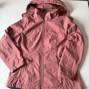 Gerry Women's Salmon Pink Removable Hood Lightweight Jacket Size Medium